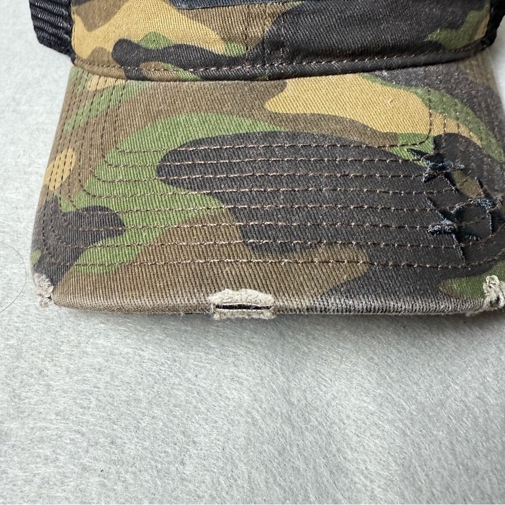 2023 Big Machine Music City Nashville Grand Prix Camo Frayed Trucker Hat - Picture 4 of 9